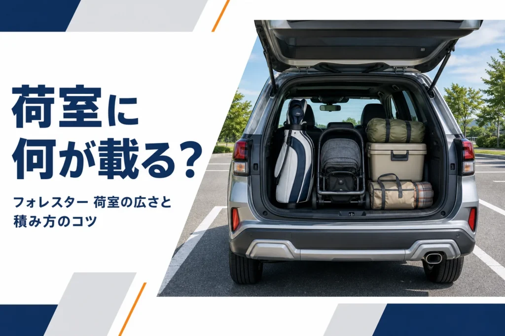 リヤゲートを開けて荷物を積んだフォレスターのイメージ