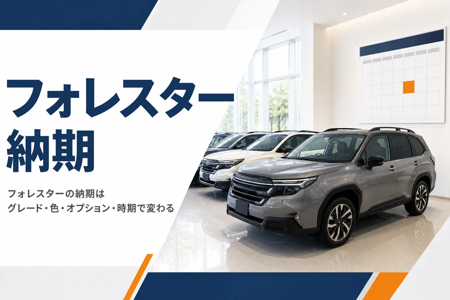 フォレスターの納車を待つ販売店のショールーム