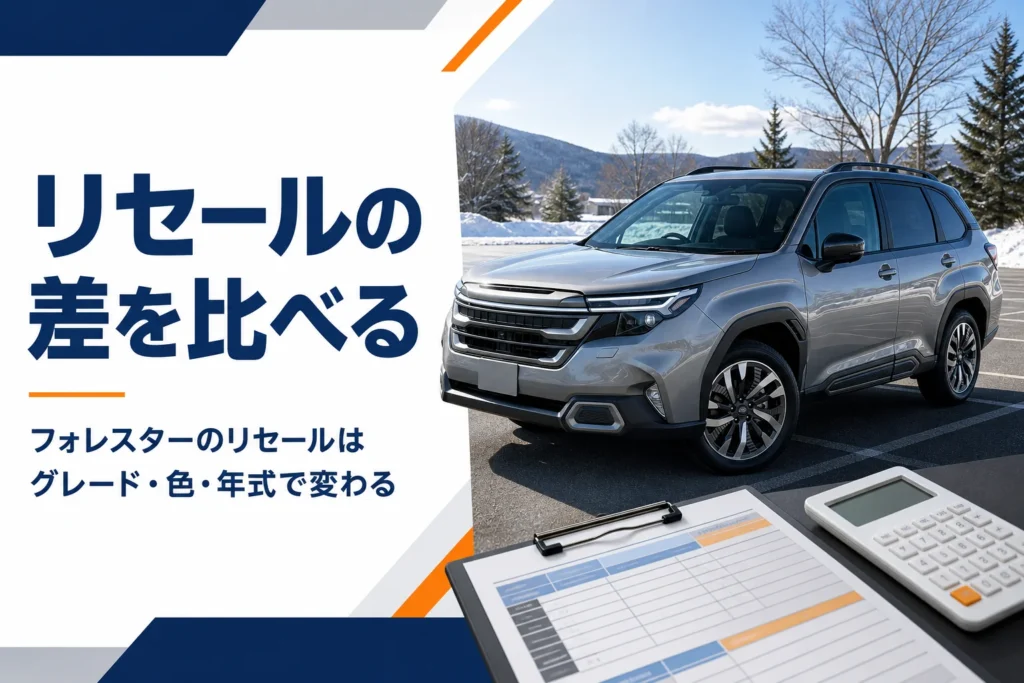 フォレスターのリセールバリューを解説する記事のアイキャッチ