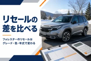 フォレスターのリセールバリューを解説する記事のアイキャッチ