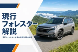 現行フォレスター（SL型）の特徴と評価を解説する記事のアイキャッチ