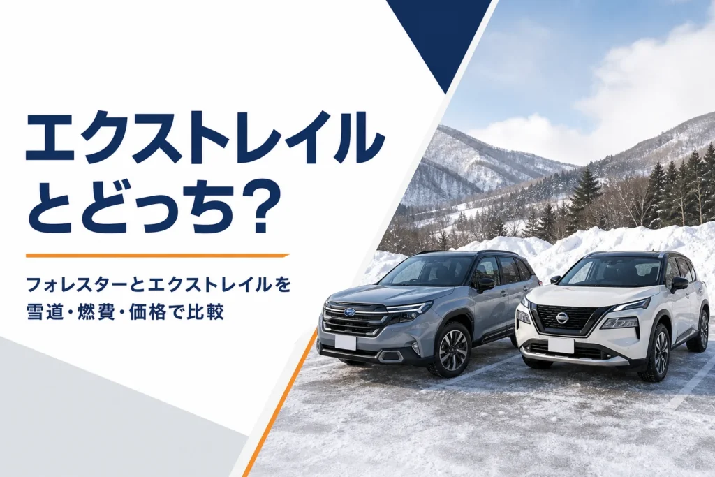 フォレスターとエクストレイルを比較する記事のアイキャッチ