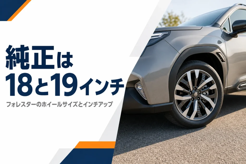 フォレスターのアルミホイールのアップのイメージ